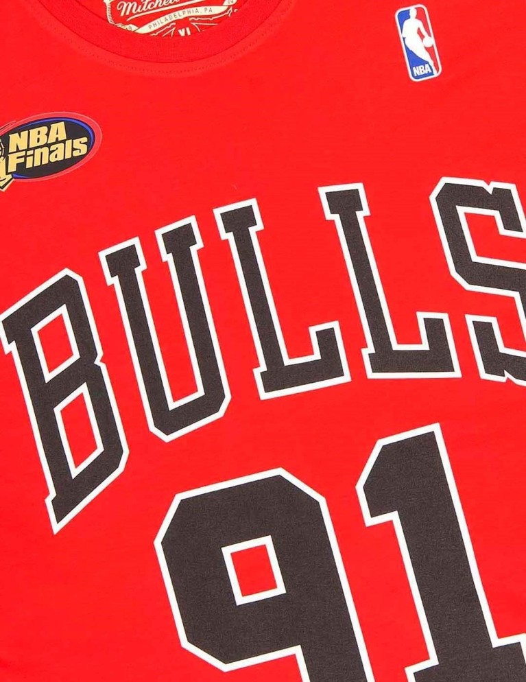 T-shirt MITCHELL & NESS n&n tee bulls rodman rede